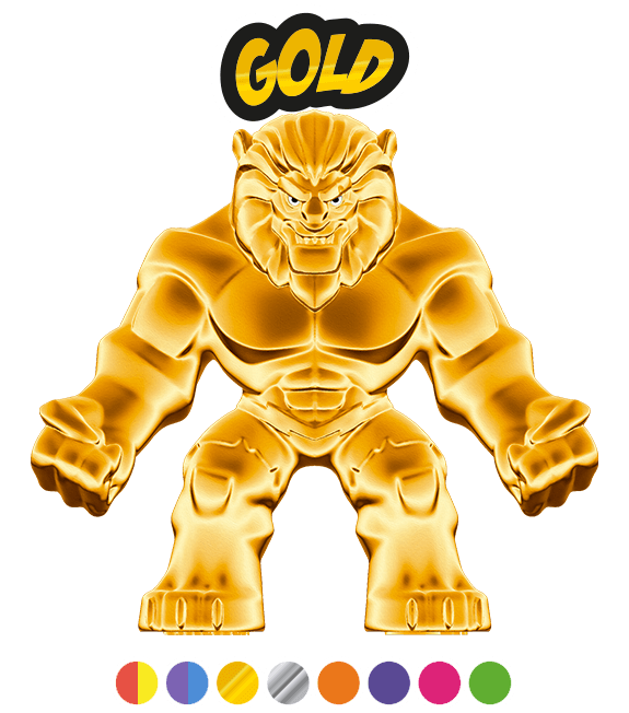 Elastikorps-Fighter-Kamaleon-MicroSize-Checklist-Gold-silver_Lion-king