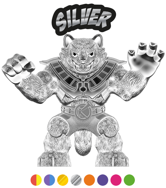 Elastikorps-Fighter-Kamaleon-MicroSize-Checklist-Gold-silver_Raccoon